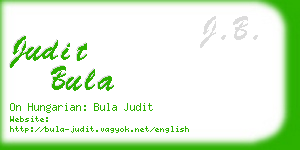 judit bula business card